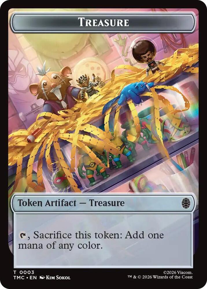 Treasure Copy Double Sided Token 3 // 1 (Commander: Teenage Mutant Ninja Turtles)  | Good Games Modbury