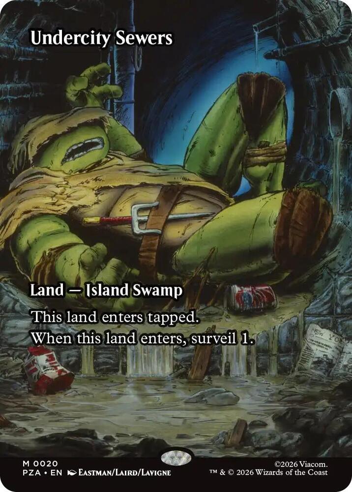 Undercity Sewers Borderless 20 (Teenage Mutant Ninja Turtles Source Material)  - Borderless Foil | Good Games Modbury