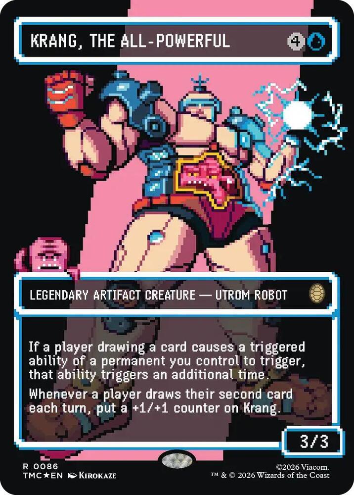 Krang the All Powerful Borderless  86 (Commander: Teenage Mutant Ninja Turtles)  - Surge Foil | Good Games Modbury