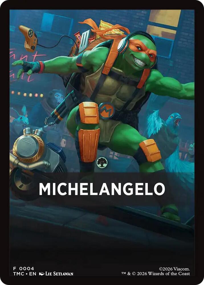 Michelangelo Theme Card 4 (Commander: Teenage Mutant Ninja Turtles)  | Good Games Modbury