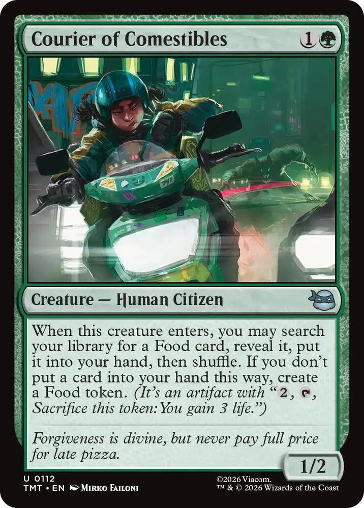 Courier of Comestibles 112/190 (Teenage Mutant Ninja Turtles)  - Foil | Good Games Modbury
