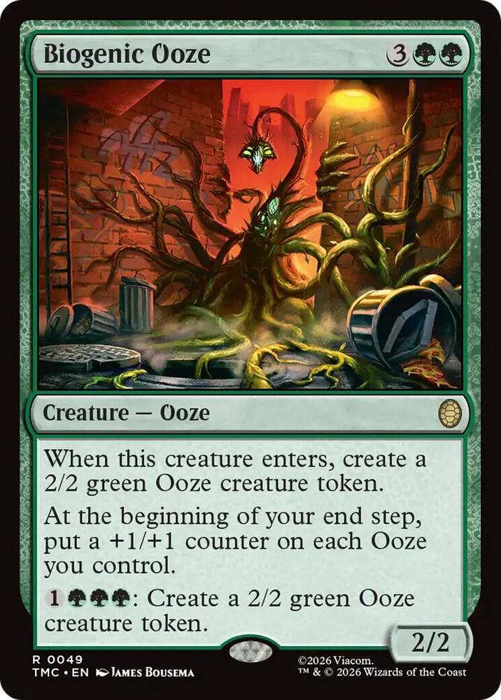 Biogenic Ooze 49 (Commander: Teenage Mutant Ninja Turtles)  - Surge Foil | Good Games Modbury