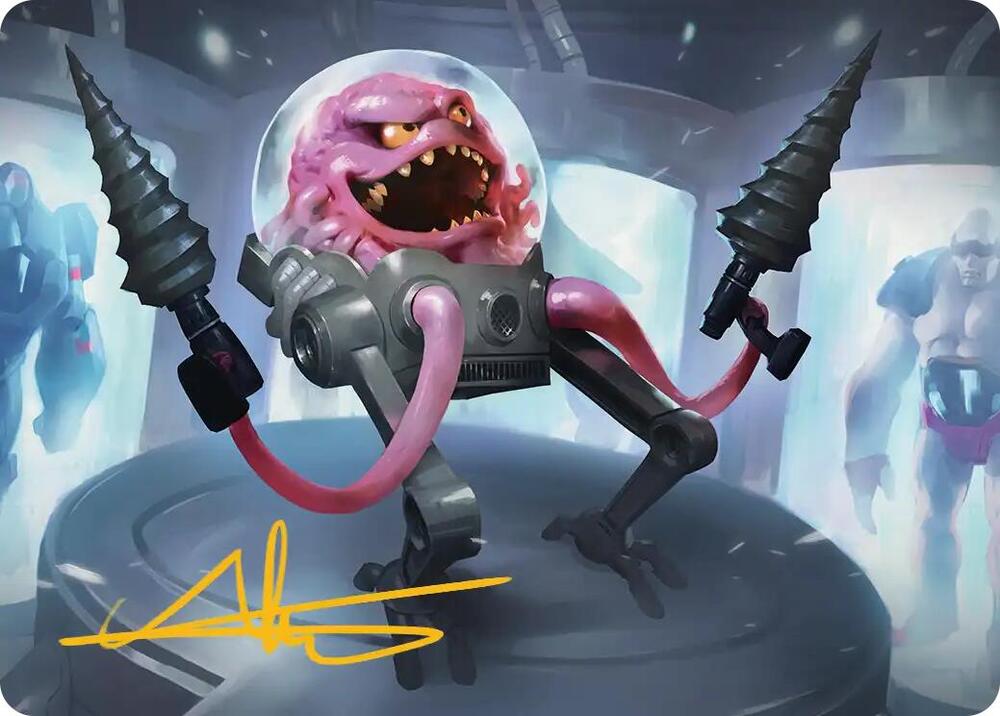 Krang Master Mind Art Card 4 54 Gold Stamped Signature 4 (Art Series: Teenage Mutant Ninja Turtles)  | Good Games Modbury