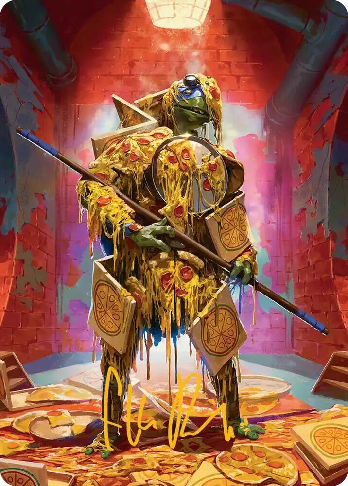 Commanders Plate Art Card Gold Stamped Signature 50 (Art Series: Teenage Mutant Ninja Turtles)  | Good Games Modbury
