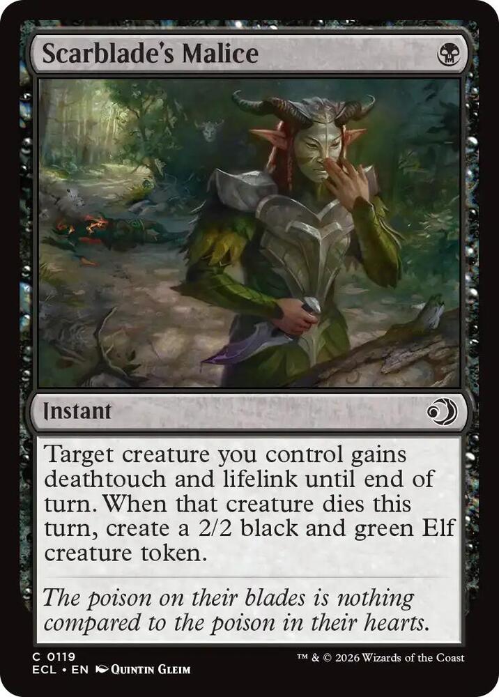 Scarblade's Malice 119/273 (Lorwyn Eclipsed)  - Foil | Good Games Modbury