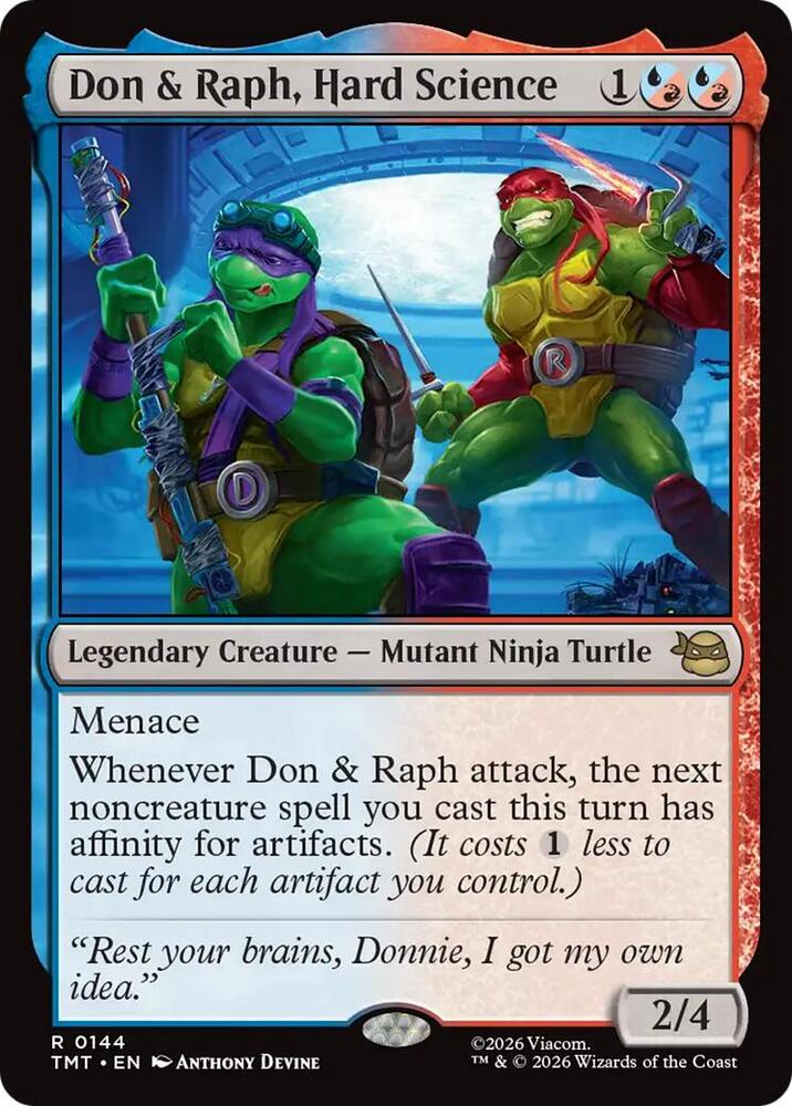 Don and Raph, Hard Science 144/190 (Teenage Mutant Ninja Turtles)  - Foil | Good Games Modbury