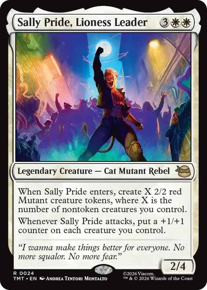 Sally Pride, Lioness Leader 24/190 (Teenage Mutant Ninja Turtles)  - Foil | Good Games Modbury