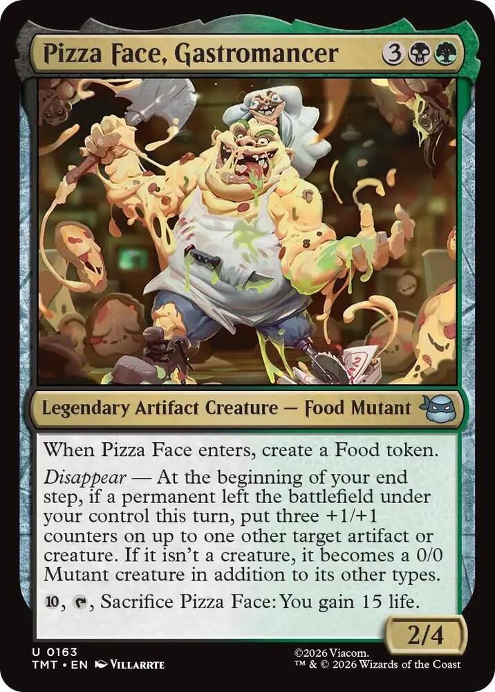 Pizza Face, Gastromancer 163/190 (Teenage Mutant Ninja Turtles)  - Foil | Good Games Modbury