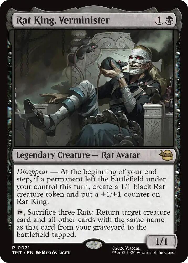 Rat King, Verminister 71/190 (Teenage Mutant Ninja Turtles)  - Foil | Good Games Modbury