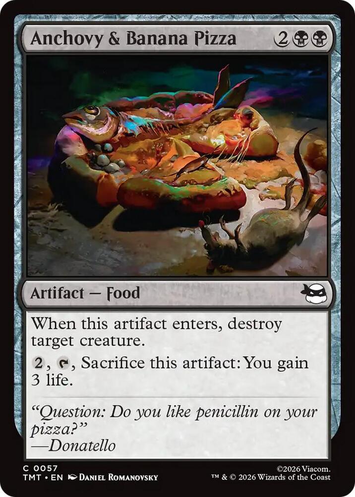 Anchovy & Banana Pizza 57/190 (Teenage Mutant Ninja Turtles)  - Foil | Good Games Modbury