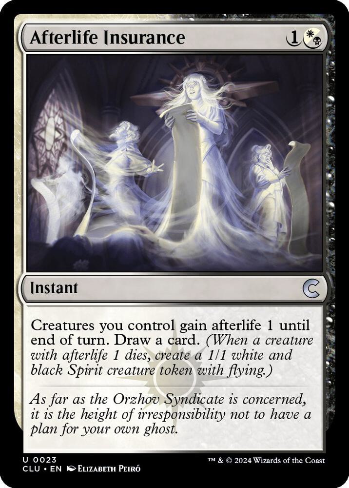 Afterlife Insurance 23/284 (Ravnica: Clue Edition)  | Good Games Modbury