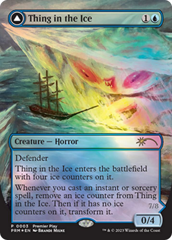 Thing in the Ice 3/3 (Pro Tour Promos)  - Borderless | Good Games Modbury