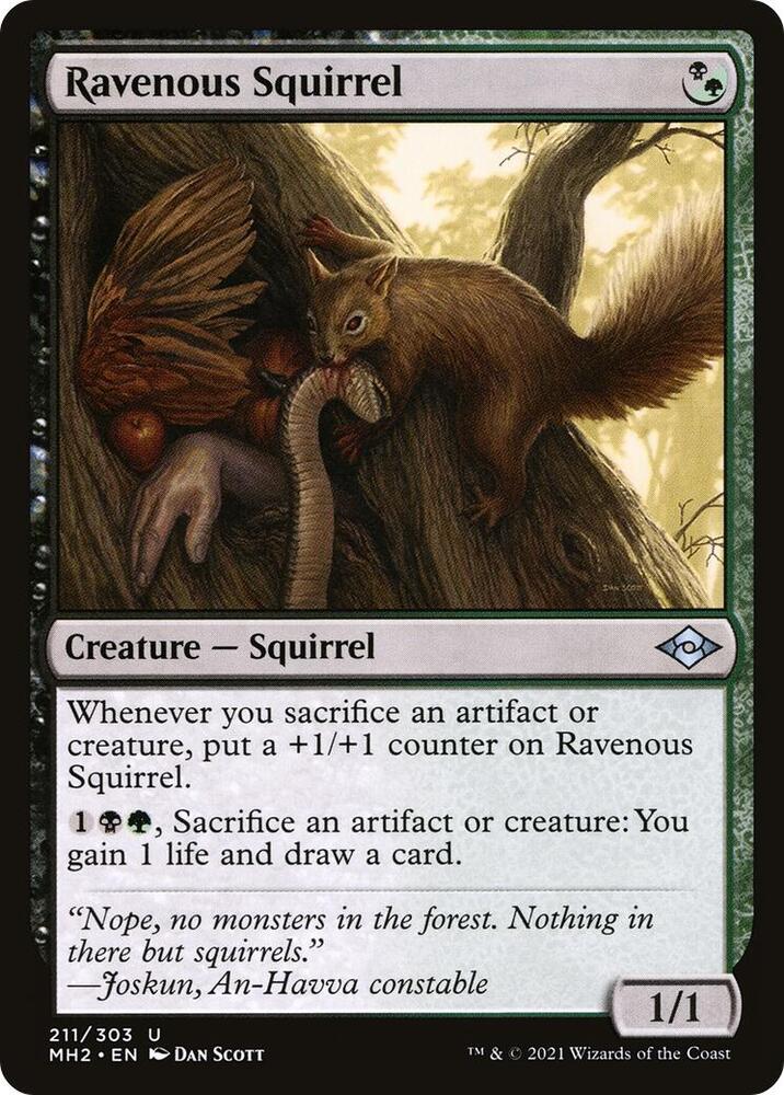 Ravenous Squirrel 211 (Modern Horizons 2)  - Foil | Good Games Modbury