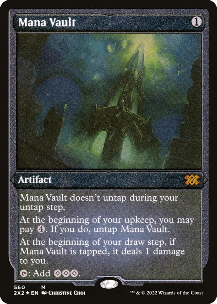 Mana Vault Foil Etched 560 (Double Masters 2022)  - Foil | Good Games Modbury