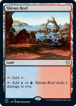 Shivan Reef 316/81 (Commander 2021)  | Good Games Modbury