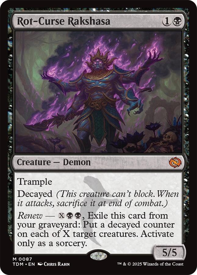 Rot-Curse Rakshasa 87 (Tarkir: Dragonstorm)  | Good Games Modbury