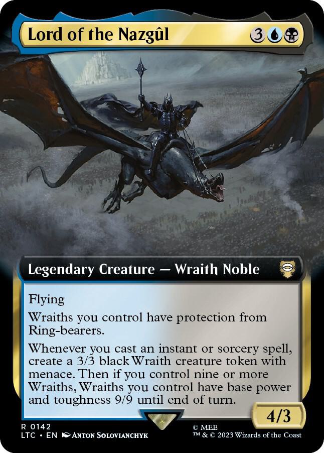 Lord of the Nazgul 142/347 (Commander: The Lord of the Rings: Tales of Middle-earth)  - Extended Art | Good Games Modbury
