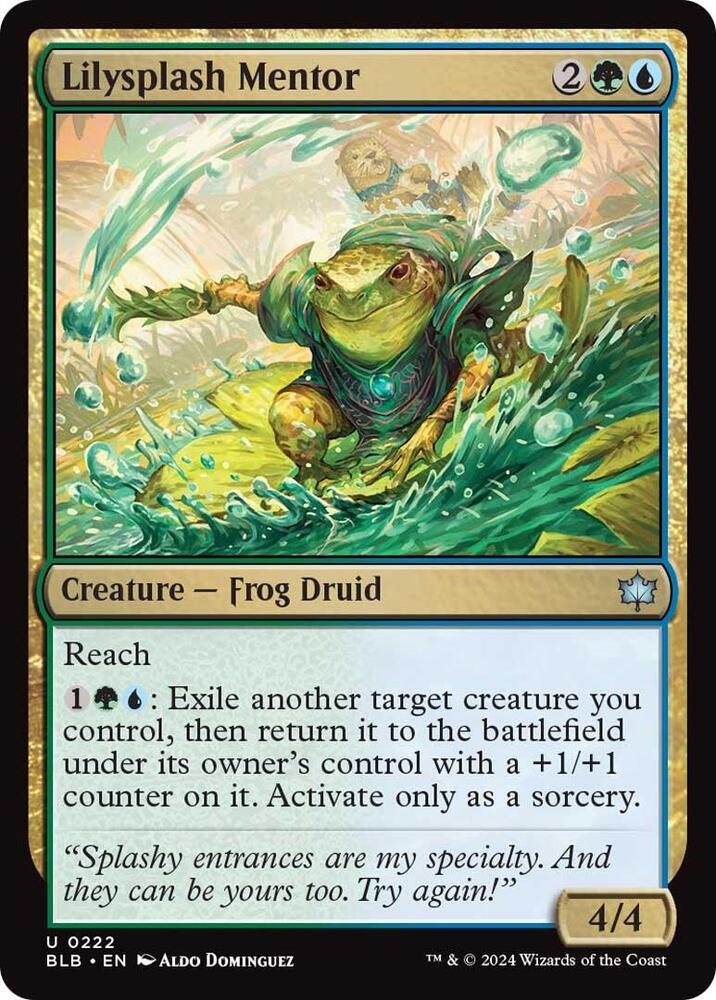 Lilysplash Mentor 222 (Bloomburrow)  - Foil | Good Games Modbury