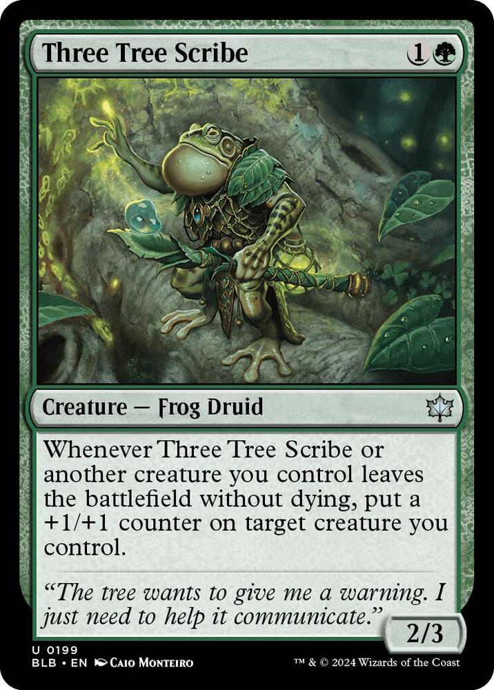 Three Tree Scribe 199 (Bloomburrow)  - Foil | Good Games Modbury