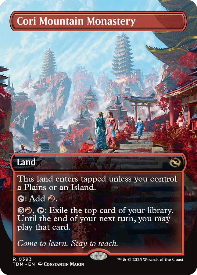 Cori Mountain Monastery 393/291 (Tarkir: Dragonstorm)  - Borderless | Good Games Modbury