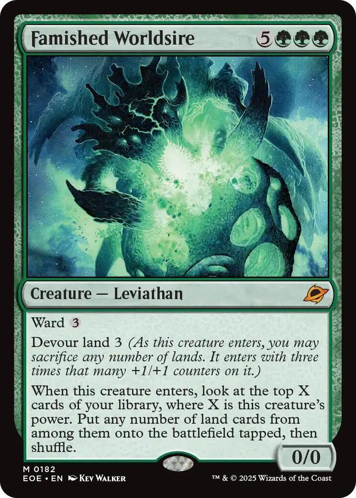 Famished Worldsire 182 (Edge of Eternities)  - Foil | Good Games Modbury