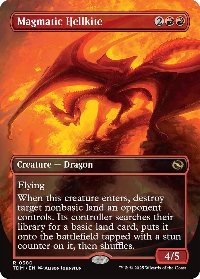 Magmatic Hellkite 380/291 (Tarkir: Dragonstorm)  - Borderless | Good Games Modbury