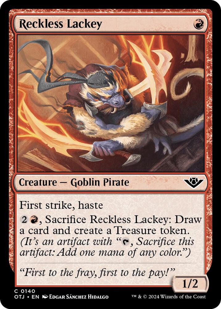 Reckless Lackey 140/286 (Outlaws of Thunder Junction)  - Foil | Good Games Modbury
