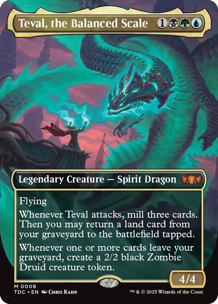 Teval, the Balanced Scale 8 (Commander: Tarkir: Dragonstorm)  - Borderless | Good Games Modbury