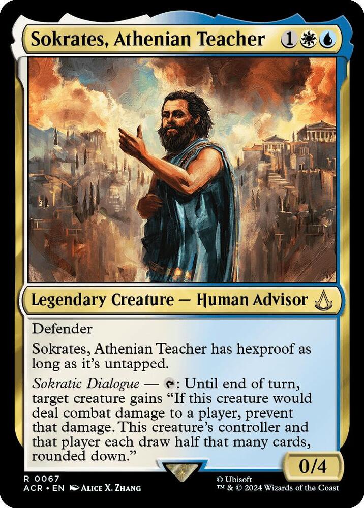Sokrates, Athenian Teacher 67/110 (Universes Beyond: Assassin's Creed)  - Foil | Good Games Modbury