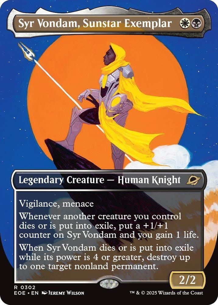 Syr Vondam, Sunstar Exemplar 302 (Edge of Eternities)  - Borderless | Good Games Modbury