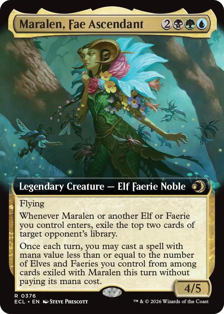 Maralen, Fae Ascendant 376 (Lorwyn Eclipsed)  - Extended Art | Good Games Modbury