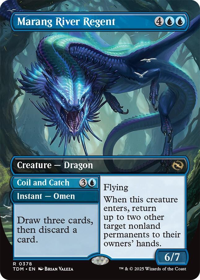 Marang River Regent // Coil and Catch 378 (Tarkir: Dragonstorm)  - Borderless | Good Games Modbury