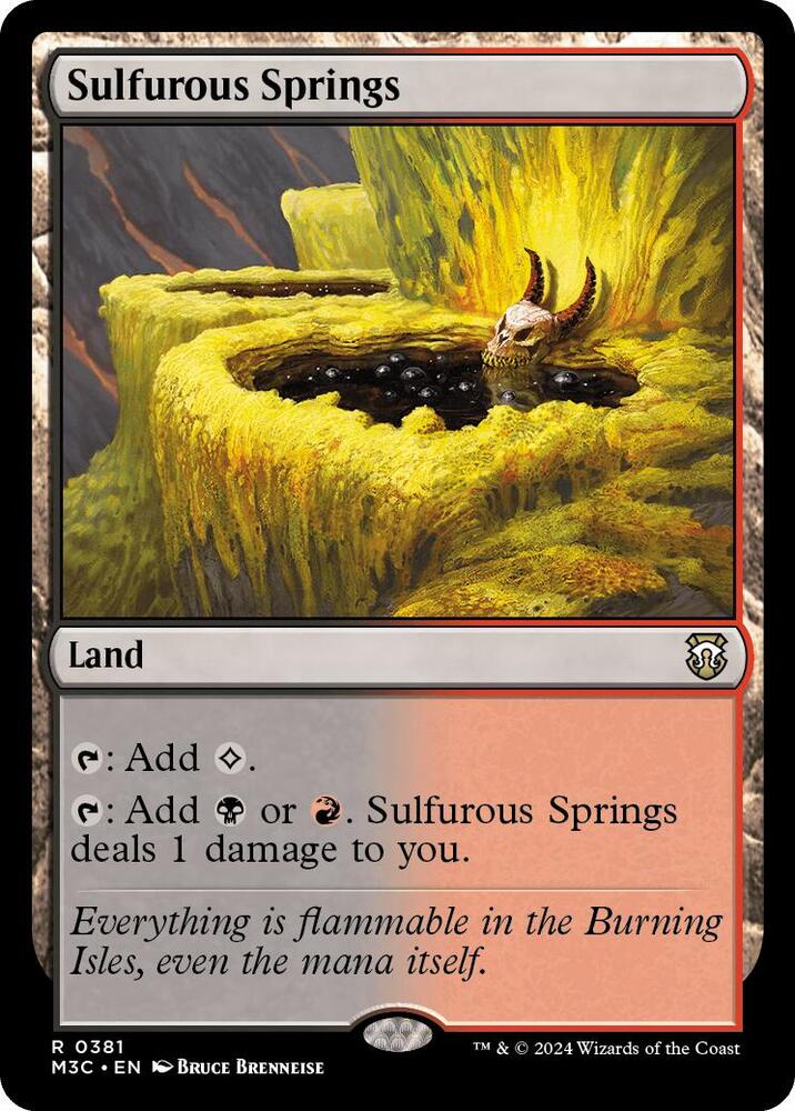 Sulfurous Springs 381 (Commander: Modern Horizons 3)  | Good Games Modbury