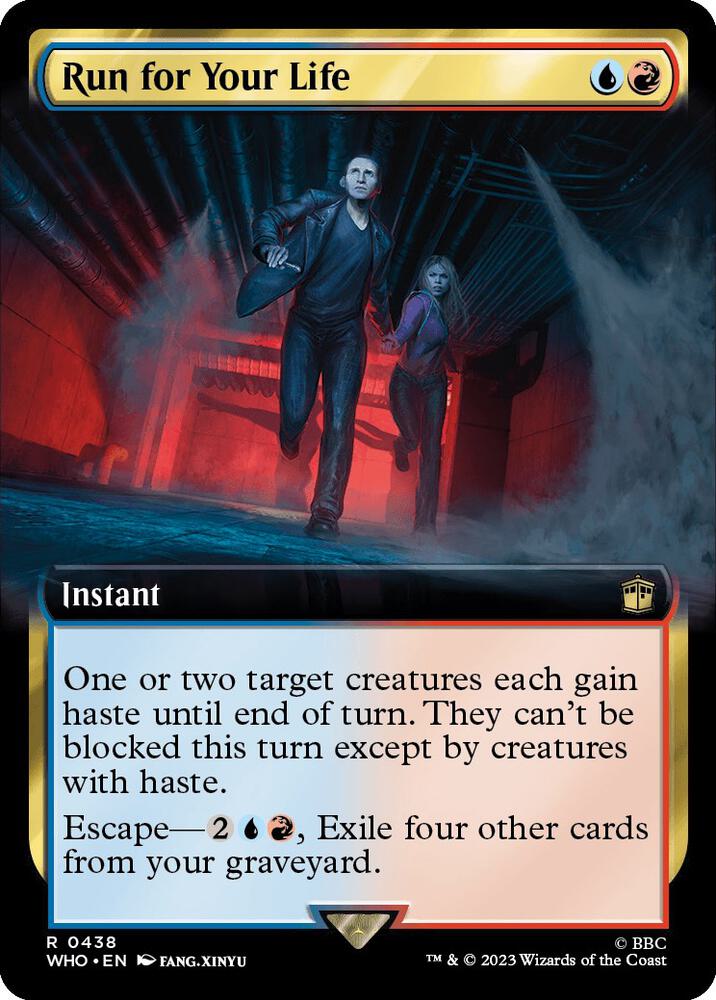 Run for Your Life 438/331 (Universes Beyond: Doctor Who)  - Extended Art Foil | Good Games Modbury