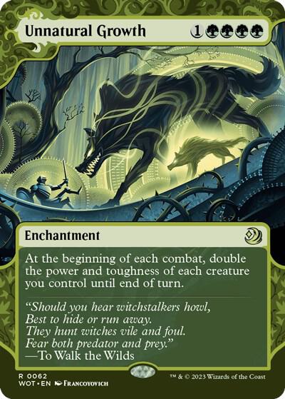 Unnatural Growth 62 (Wilds of Eldraine: Enchanting Tales)  - Showcase | Good Games Modbury