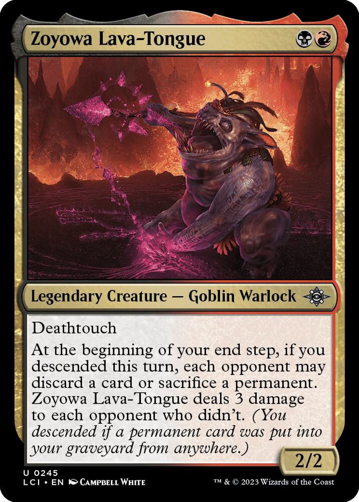Zoyowa, Lava-Tongue 245/291 (The Lost Caverns of Ixalan)  - Foil | Good Games Modbury