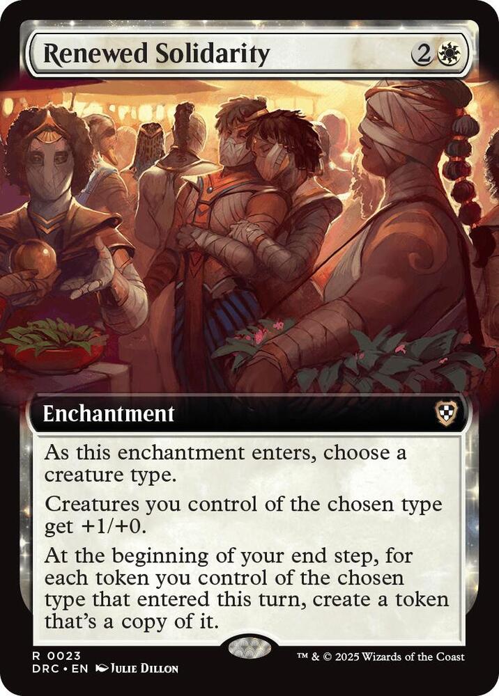 Renewed Solidarity 23/187 (Commander: Aetherdrift)  - Extended Art | Good Games Modbury