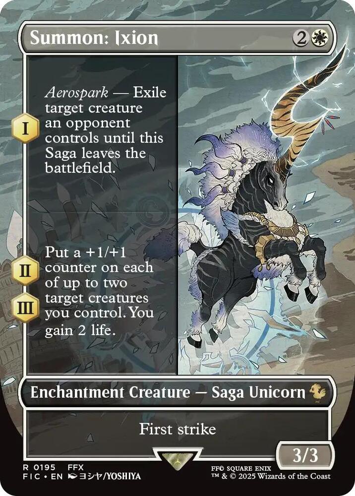 Summon: Ixion 195 (Commander: FINAL FANTASY)  - Borderless Foil | Good Games Modbury