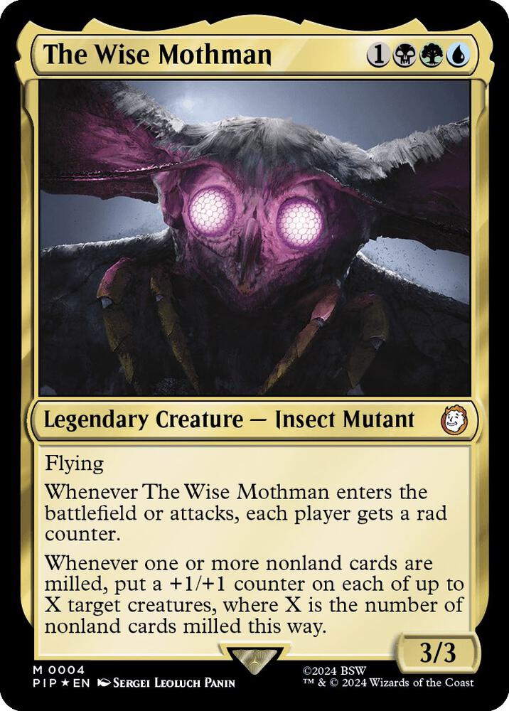 The Wise Mothman 4 (Universes Beyond: Fallout)  - Foil | Good Games Modbury