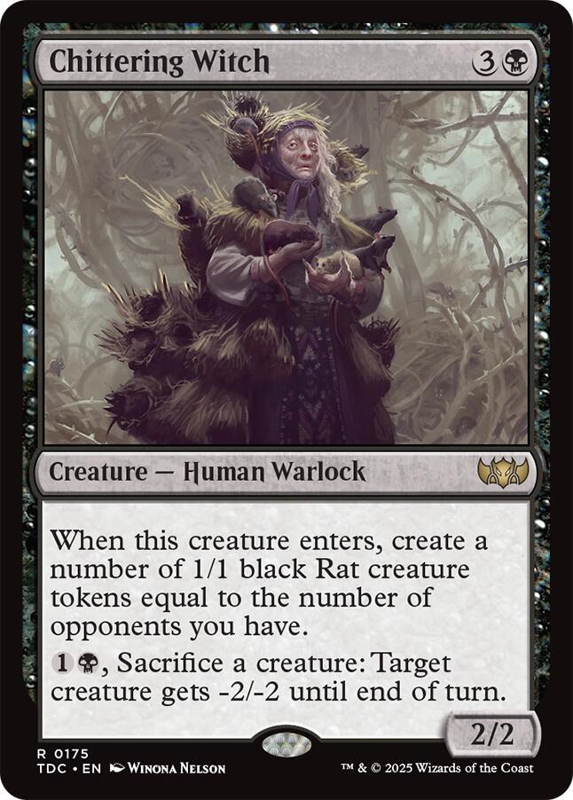 Chittering Witch 175 (Commander: Tarkir: Dragonstorm)  | Good Games Modbury
