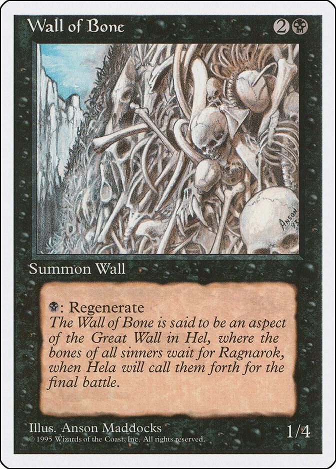 Wall of Bone 168/378 (Fourth Edition)  | Good Games Modbury