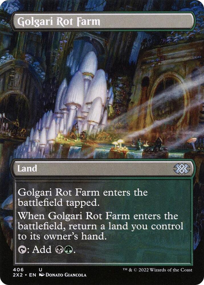 Golgari Rot Farm Borderless 406/331 (Double Masters 2022)  - Foil | Good Games Modbury