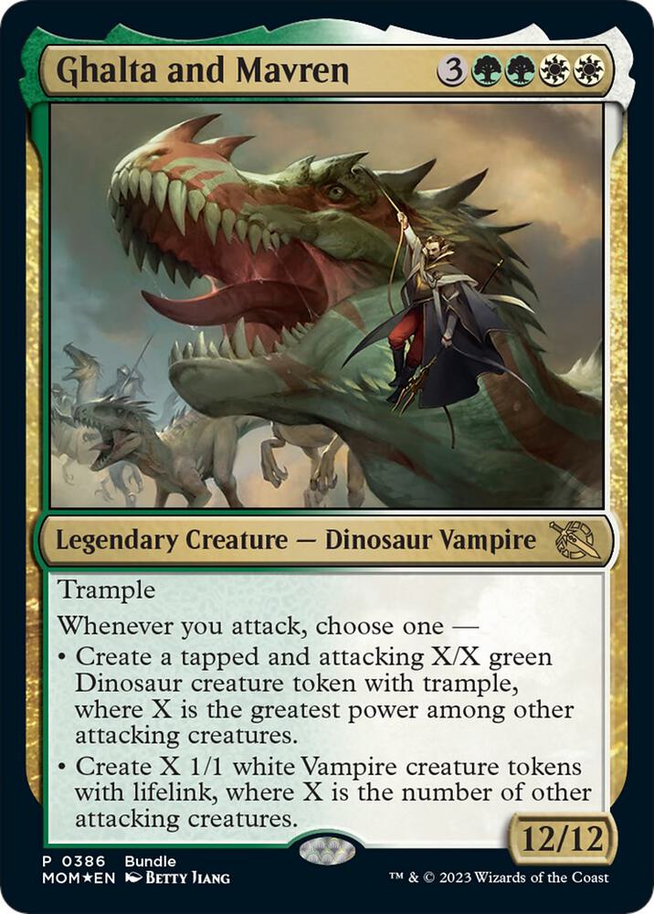 Ghalta and Mavren MOM Bundle 386 (Unique and Miscellaneous Promos)  - Foil | Good Games Modbury