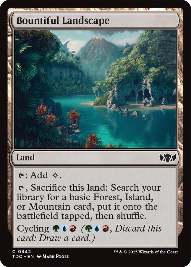 Bountiful Landscape 342 (Commander: Tarkir: Dragonstorm)  | Good Games Modbury