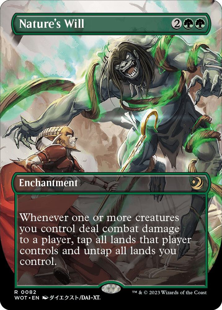 Nature's Will 82/63 (Wilds of Eldraine: Enchanting Tales)  - Borderless | Good Games Modbury