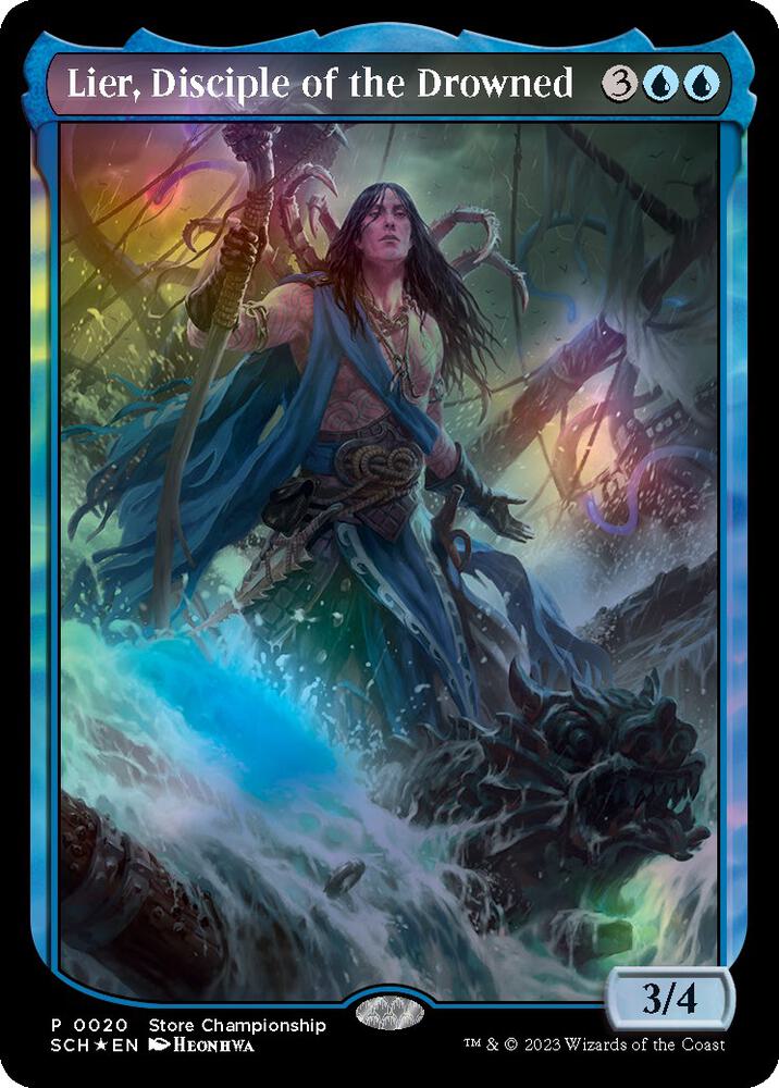 Lier, Disciple of the Drowned 20/49 (Game Day & Store Championship Promos)  - Textless Foil | Good Games Modbury