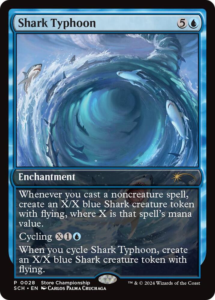 Shark Typhoon 28/49 (Game Day & Store Championship Promos)  - Full Art Foil | Good Games Modbury