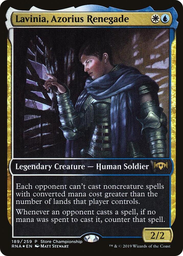 Lavinia, Azorius Renegade 189 (Game Day & Store Championship Promos)  - Full Art Foil | Good Games Modbury