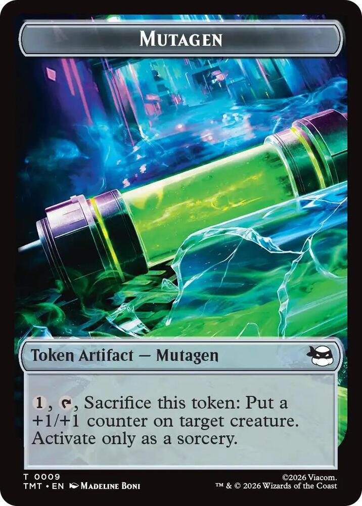 Mutagen Food Double Sided Token 9 // 8 (Teenage Mutant Ninja Turtles)  | Good Games Modbury