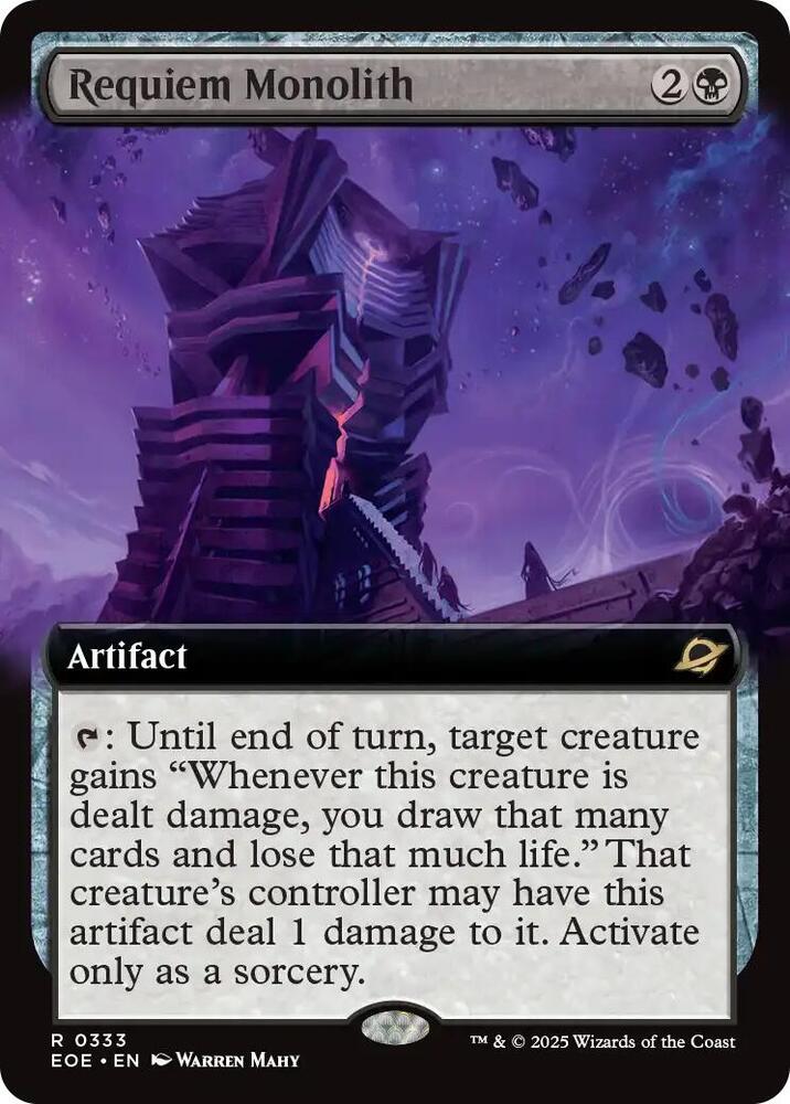 Requiem Monolith  333/276 (Edge of Eternities)  - Extended Art Foil | Good Games Modbury